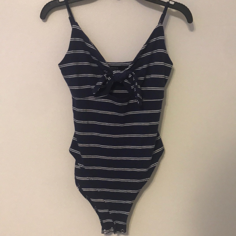 striped bodysuit